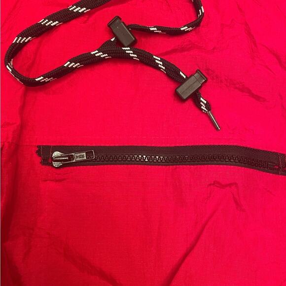 Vintage 90s Esprit red pullover nylon windbreaker size medium - Picture 3 of 16